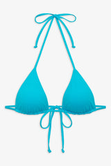 Nick String Triangle Bikini Top - Morning Blue